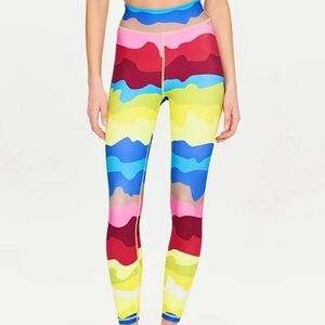 NWT The Upside Multicolor Wave Leggings